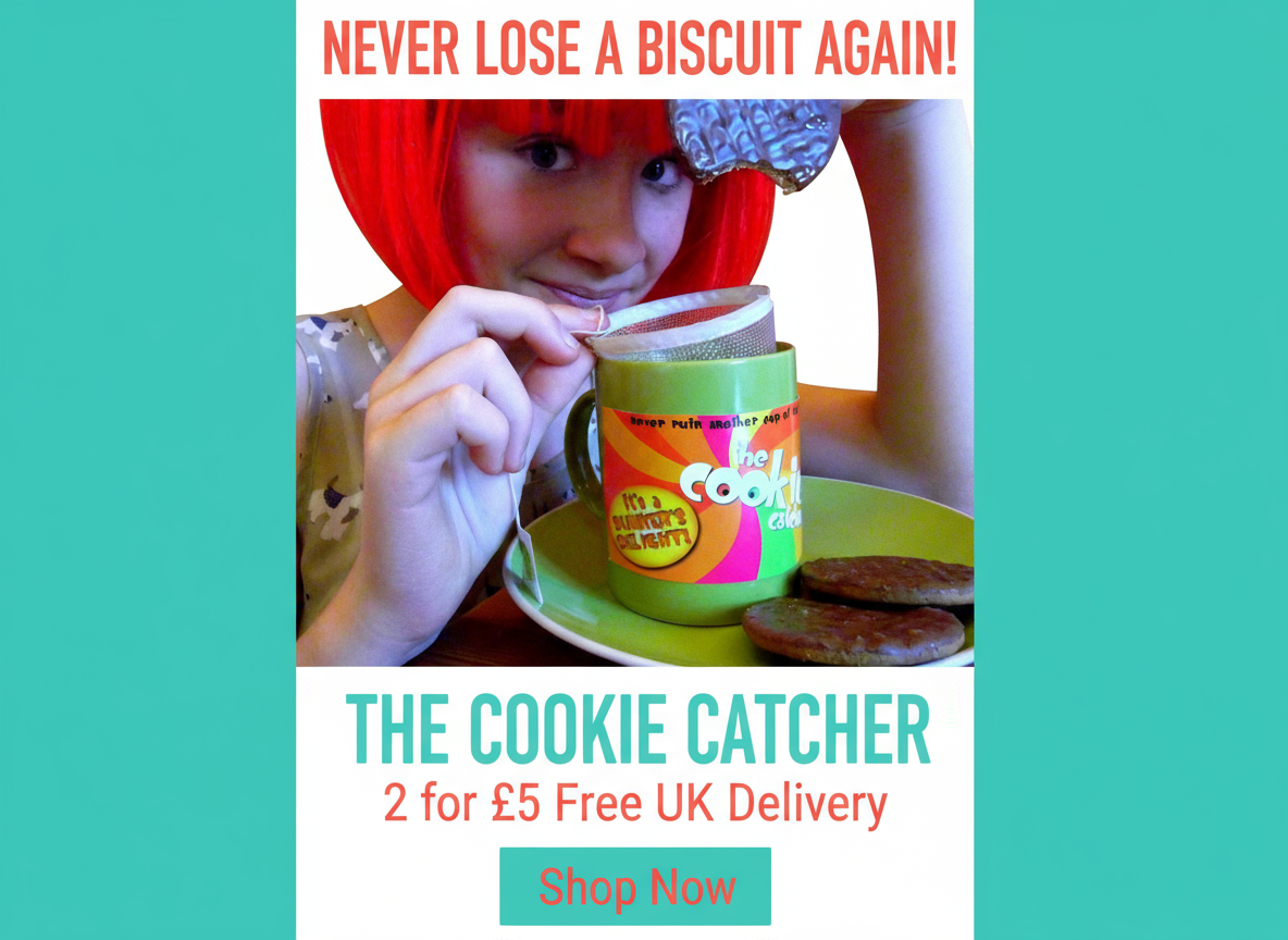 THE COOKIE CATCHER - Never Lose a Biscuit Again! | Tea Lover Gift 2-Pack